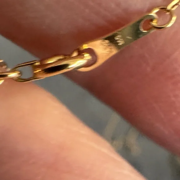 Sapphire heart 18k Elegant Necklace - Picture 4 of 5